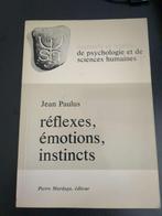 Reflexes Emotions Instincts par Jean Paulus, Boeken, Wetenschap, Gelezen, Ophalen of Verzenden, Jean Paulus, Geesteswetenschap