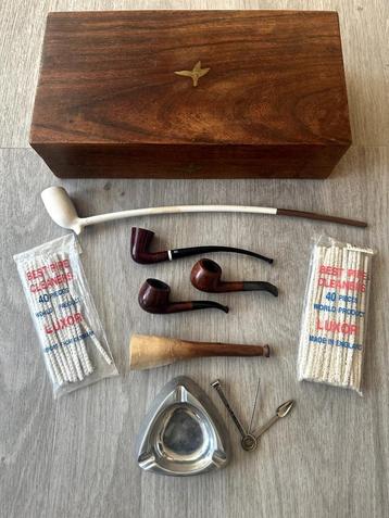 Set pijpen en accessoires voor rokers collectie - 50€ beschikbaar voor biedingen