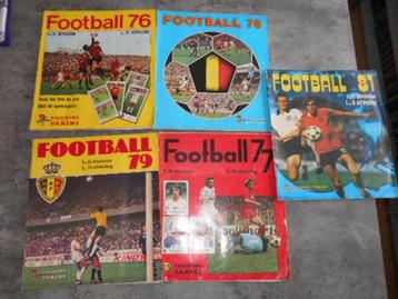 PANINI sticker albums voetbal FOOTBALL 76/77/78/79/81  VOLL.
