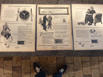Prachtige oude solex posters/reclame 6 foto's beschikbaar voor biedingen