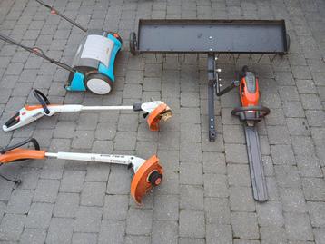 Tuingereedschap beschikbaar voor biedingen