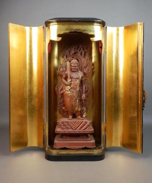 Zushi Buddha Acala Japans, Antiek en Kunst, Antiek | Religieuze voorwerpen, Ophalen of Verzenden