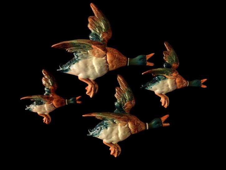 Keramische vliegende wilde eenden uit Beswick - Engeland., Antiek en Kunst, Antiek | Keramiek en Aardewerk, Ophalen of Verzenden