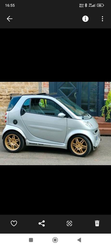 Très rare vrai brabus 75 CH moteur neuf, Auto's, Smart, Particulier, USB, Elektrisch, Ophalen