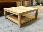 Teak salontafel (1m x 1m) MOET WEG/DUMPINGPRIJS!, Ophalen, 50 tot 100 cm, 50 tot 100 cm, Zo goed als nieuw