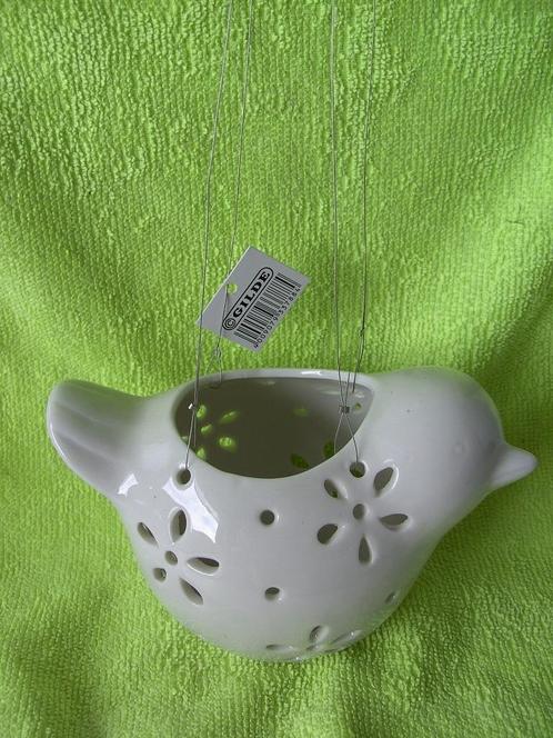 WAXINELICHT WITTE VOGEL HANGER Nieuw, Huis en Inrichting, Woonaccessoires | Kandelaars en Kaarsen, Nieuw, Kandelaar, Minder dan 25 cm