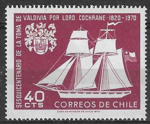 Chili 1970 - Yvert 343 - Inname van de stad Valdiva (ST), Postzegels en Munten, Postzegels | Amerika, Gestempeld, Verzenden
