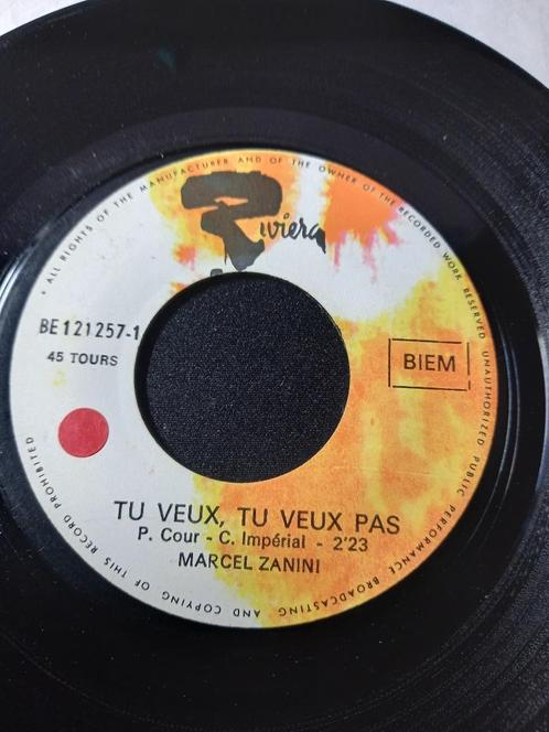 marcel zanini - Tu Veux, Tu Veux Pas " Popcorn français ", Cd's en Dvd's, Vinyl Singles, Zo goed als nieuw, Single, Jazz en Blues