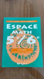 Espace math 5/6 théorie, Livres, Comme neuf, Secondaire, Mathématiques A