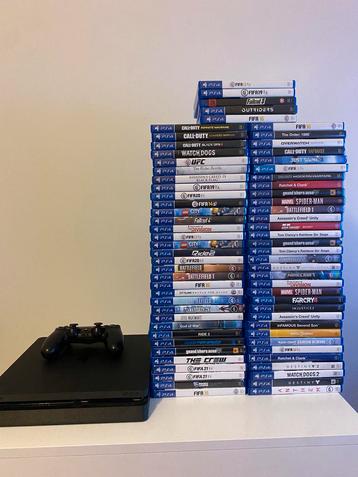 Ps4 slim + games beschikbaar voor biedingen