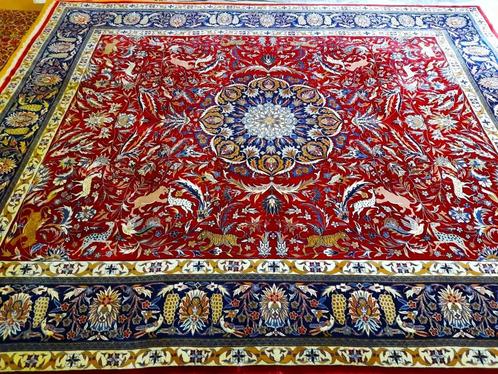 Fijne Perzische tapijt (Isfahan) handgeknoopt- 305 x 245 cm, Maison & Meubles, Ameublement | Tapis & Moquettes, Comme neuf, 200 cm ou plus
