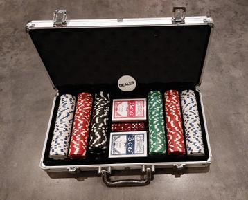 Metalen koffer voor pokerspel beschikbaar voor biedingen