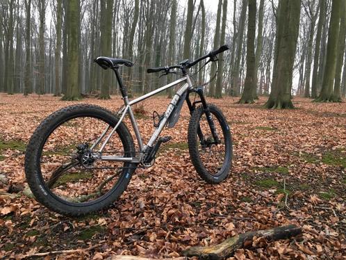 Vélo tout-terrain Pilot - Locum - Pinion - Titanium, Vélos & Vélomoteurs, Vélos | VTT & Mountainbikes, Utilisé, Hommes, Autres marques