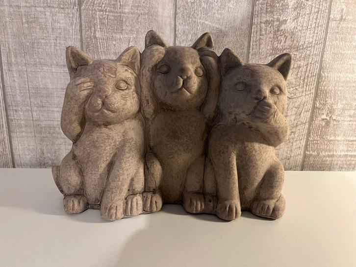 Decoratief beeld – 3 katjes NIEUW, Huis en Inrichting, Woonaccessoires | Overige, Nieuw, Ophalen of Verzenden