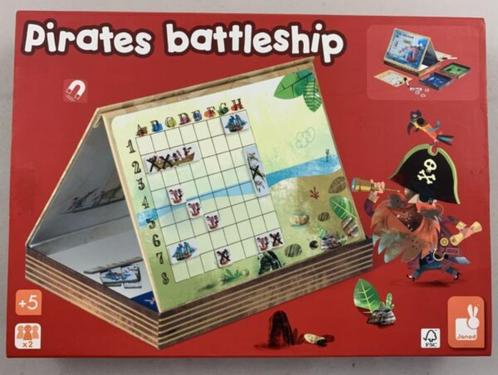 Janod Piraten Zeeslag Strategiespel Gezelschapsspel Compleet, Hobby en Vrije tijd, Gezelschapsspellen | Bordspellen, Gebruikt