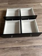Ikea Kallax inzet met twee lades zwart/bruin, Ophalen, Zo goed als nieuw