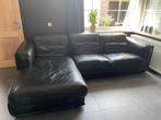 Zwart leder salon chateau dax, Huis en Inrichting, Ophalen, Gebruikt, Driepersoons, 250 tot 300 cm