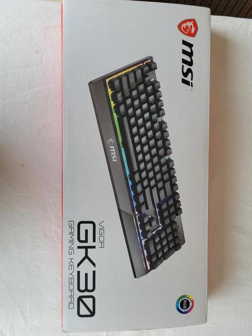 MSI vigor gk30 gaming keyboard BE layout, Computers en Software, Toetsenborden, Gebruikt, Qwerty, Bedraad, Ophalen of Verzenden