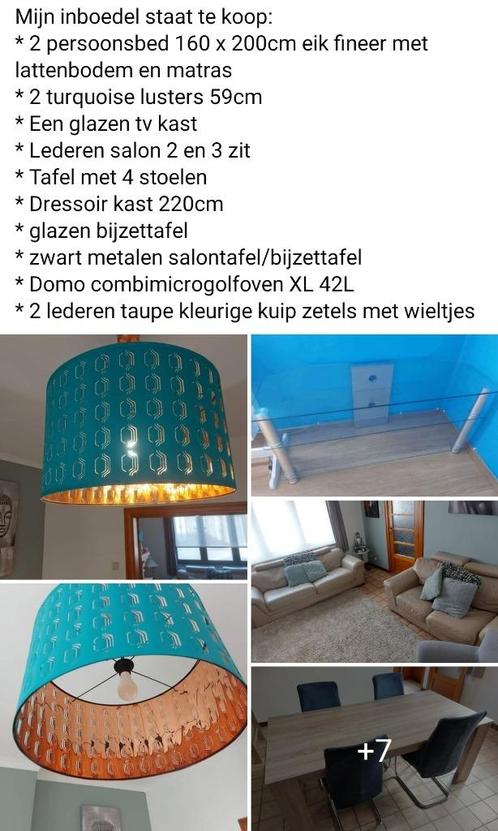 Inboedel te koop wegens verhuis, Maison & Meubles, Mobilier complet, Enlèvement