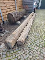 oude eiken balk, droog, afhaalprijs = 50 euro, Tuin en Terras, Brandhout, Ophalen
