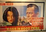 AFFICHE BELGE CINEMA"MISSION EN CHINE ROUGE"", Cinéma et TV, Utilisé, A4 ou plus petit, Enlèvement ou Envoi