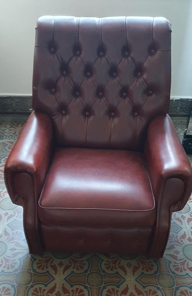 fauteuil de relaxation  en skai, Maison & Meubles, Fauteuils, Comme neuf, Enlèvement