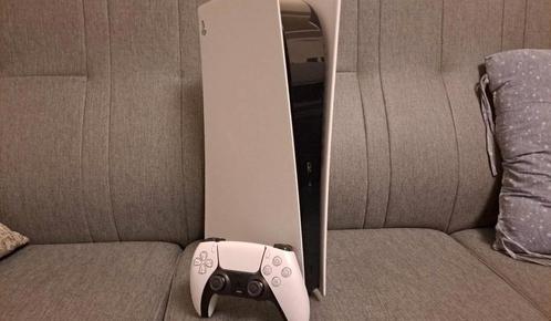 PS5 Digital Edition + Manette + garantie, Games en Spelcomputers, Spelcomputers | Sony PlayStation 5, Zo goed als nieuw, Ophalen