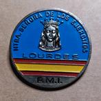 MILITAIRE INSIGNIAPLAAT. MAAGD VAN LOURDES, ONZE DAME VAN LE, Verzamelen, Embleem of Badge, Ophalen of Verzenden