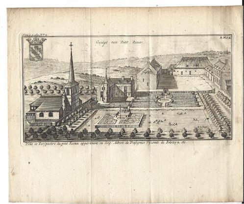 1770 - Chateau de Petit-Rœulx / Petit Roeux, Antiek en Kunst, Kunst | Etsen en Gravures, Verzenden