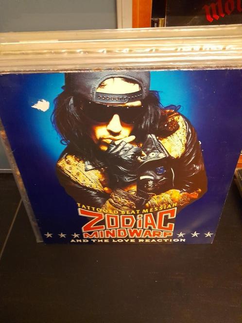 lp - zodiac mindwarp - tattooed beat messiah, Cd's en Dvd's, Vinyl | Hardrock en Metal, Gebruikt, Ophalen of Verzenden