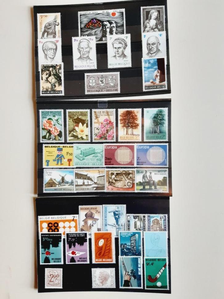 Postfrisse zegels jaren 70 België, Postzegels en Munten, Postzegels | Europa | België, Postfris, Orginele gom, Postfris, Ophalen of Verzenden