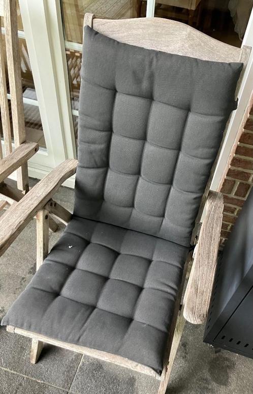 Tuinstoel, Tuin en Terras, Tuinstoelen, Gebruikt, Teakhout, Ophalen
