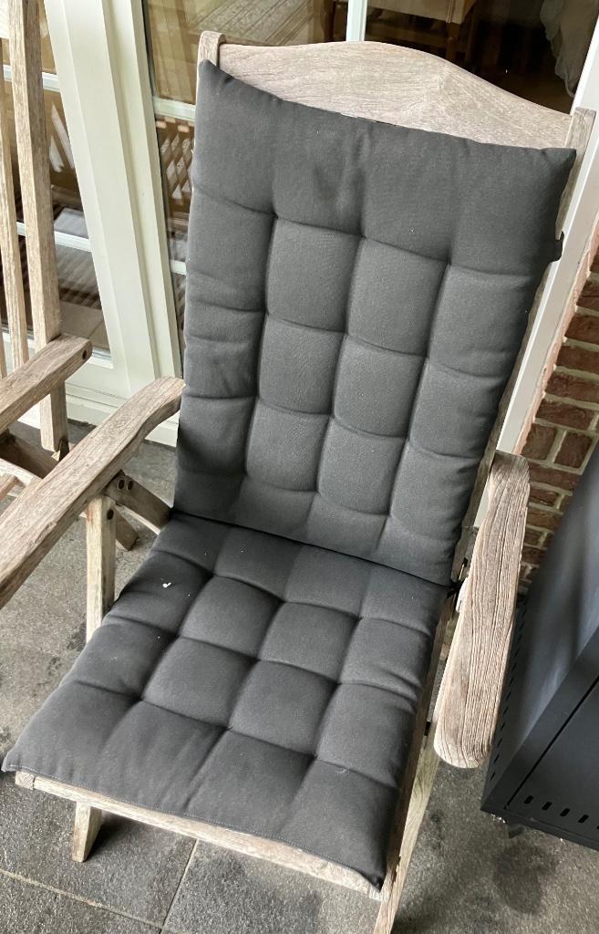 Tuinstoel, Tuin en Terras, Tuinstoelen, Gebruikt, Teakhout, Ophalen