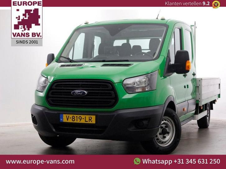 Ford Transit 350 2.0 TDCI 130pk E6 RWD D.C. Open Laadbak Tre, Auto's, Bestelwagens en Lichte vracht, Bedrijf, ABS, Airconditioning
