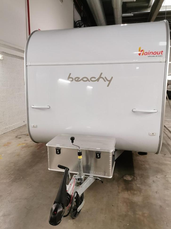 HOBBY OP HET STRAND 360 2024, Caravans en Kamperen, Caravans, Bedrijf, Hobby, Omvormbare zithoek, Koelkast, Luifel, Mover, Openslaande ramen