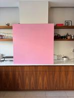 Toile Schleiper 120 x 120 Lin - fond rose (p.à l'huile), Ophalen, Zo goed als nieuw, Doek