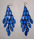 Prachtige oorhangers., Overige materialen, Hangers, Blauw, Ophalen of Verzenden