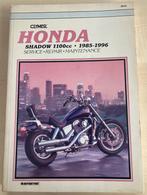 Werkplaatshandboek Honda Shadow VT1100 (1985-1996) Clymer, Honda