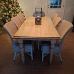 Eiken eetplaats met 8 Vincent Shepperd Loom stoelen., Huis en Inrichting, Ophalen, Zo goed als nieuw