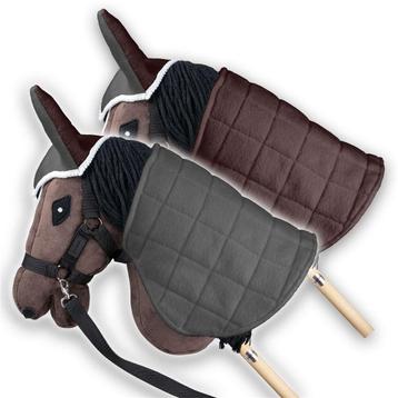 Deken en oorbeschermer voor Hobby Horse | Omkeerbaar | Grijs beschikbaar voor biedingen