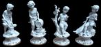 4 capodimonte witte bisquit beeldjes, Antiek en Kunst, Ophalen