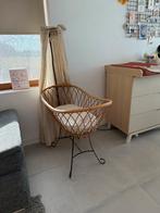 Vintage rotan wieg incl bekleding en hemeltje, Ophalen, Zo goed als nieuw, Wieg
