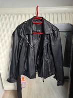 Stoere lederen dames jas, Maat 38/40 (M), H&M, Zwart, Ophalen of Verzenden