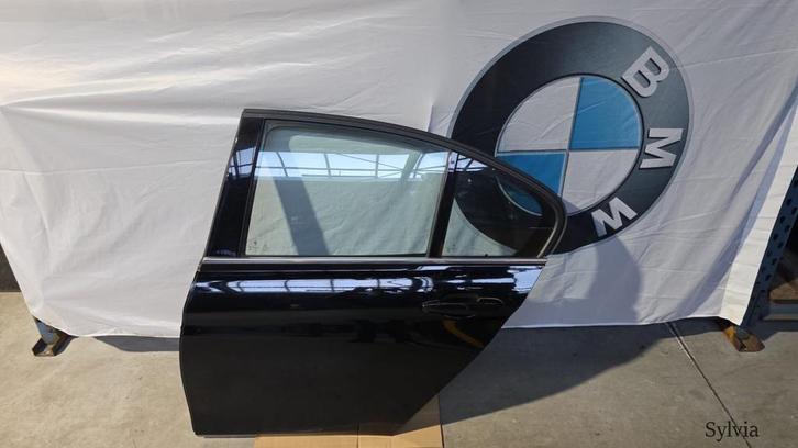 Deur portier links achter BMW 3 serie F30 F80 + LCI Schwarz, Auto-onderdelen, Carrosserie, Deur, Gebruikt, Ophalen of Verzenden