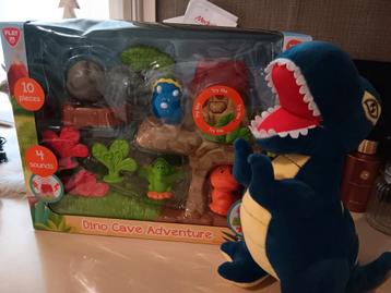 Dinosaurus speelset nieuw met knuffelpop, Enlèvement ou Envoi, Neuf