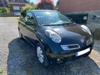 Nissan Micra C+C 1.6i Tekna+ Automatic+ keyless+ airco+ cuir, 4 zetels, Cabriolet, Zwart, Leder