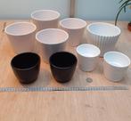 9 bloempotten verschillende formaten. Doe gerust een bod!, Ophalen, Rond, Binnen, Zo goed als nieuw