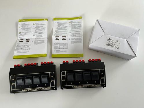 Speaker switch box voor de connectie van tot 4 paar speakers, Audio, Tv en Foto, Luidsprekerboxen, Zo goed als nieuw, Overige typen