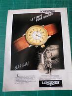 Charles Lindbergh - publicité papier Longines - 1989, Enlèvement ou Envoi, Utilisé, Autres types