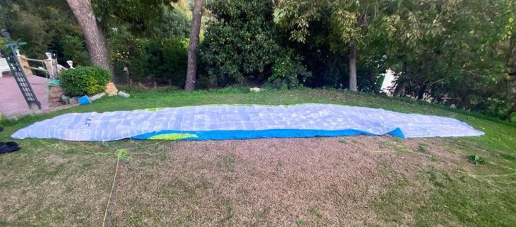 Paraglider SupAir Leaf 2 M/L + reserve + harness cocoon, Sport en Fitness, Zweefvliegen en Paragliding, Zo goed als nieuw, Complete paraglider